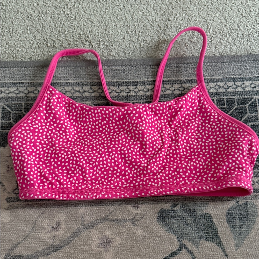 Buffbunny bossy print Pink Polka Dot and solid pink reversible